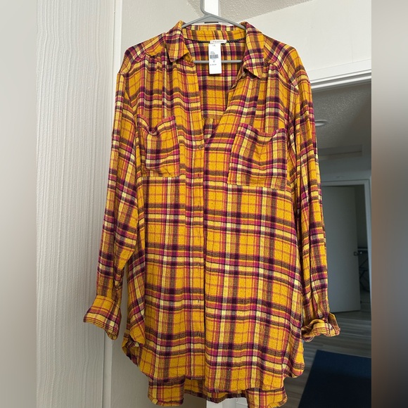 Anthropologie Tops - Anthropologie The Hadley Relaxed Buttondown Shirt by Pilcro​: Plaid Edition XL